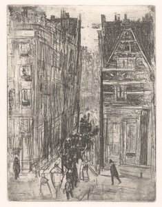 Gasthuismolensteeg v Amsterdamu od Isaac Israels