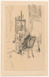 Jozef Israels ve svém ateliéru od Isaac Israels