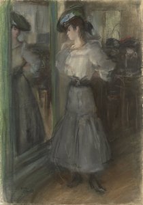 Dívka před zrcadlem od Isaac Israels