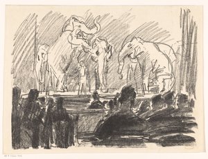 Vystoupení slonů na jevišti od Isaac Israels