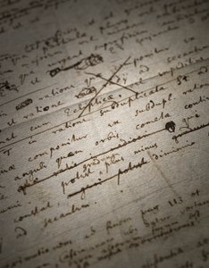 Dvě stránky revizí Principia Mathematica od Isaac Newton