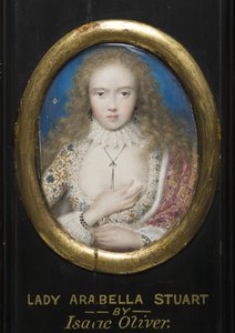 Lady Arabella Stuart (akvarel na pergamenu)