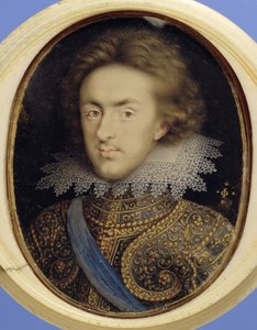 Miniaturní portrét Jindřicha (1594-1612), prince z Walesu (akvarel na pergamenu) od Isaac Oliver