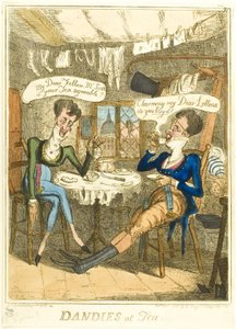 Dandies at Tea od Isaac Robert Cruikshank