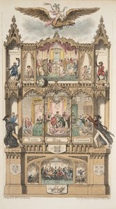 Frontispiece, od The English Spy, hospoda. 1824 (ručně kolorovaná rytina) od Isaac Robert Cruikshank