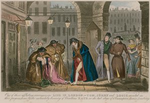 Jedna z těch nepříjemných událostí v životě v Londýně. od Isaac Robert Cruikshank