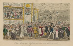 Tom Jerry a Logic v postavách velkého karnevalu od Isaac, Robert and George Cruikshank