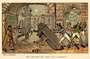 Tom dostává to nejlepší z Charleyho od Isaac, Robert and George Cruikshank