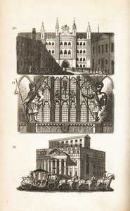 London Guildhall, Gog a Magog a Mansion House od Isaac Taylor