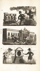 Fire-Engine, Kreslení zboží na náklaďáku, East India House a London Stone od Isaac Taylor