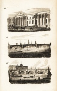 The General Post-Office, Southwark Bridge a Waterloo Bridge od Isaac Taylor