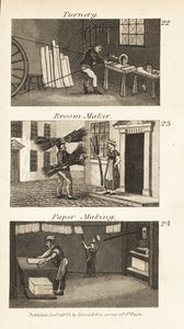 Obchody v Regency England: Soustružnictví, výrobce košťat a výroba papíru od Isaac Taylor