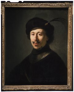 Mladý muž v Gorget a opeřená čepice, c.1630