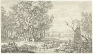 Arkádská krajina od Isaac de Moucheron