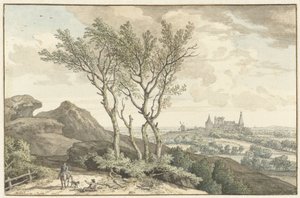 Pohled na hrad Bentheim od Isaac de Moucheron