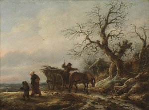 Zimní scéna od Isaack van Ostade