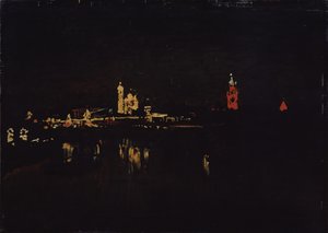 Osvětlení moskevského Kremlu, 1896 od Isaak Ilyich Levitan