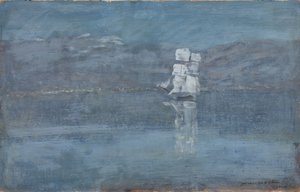Krajina s plachetnicí, konec 90. let 19. století od Isaak Ilyich Levitan