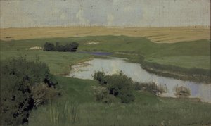 Malá řeka Istra, 1885-1886 od Isaak Ilyich Levitan