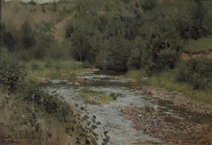Stream, 80. léta 19. století od Isaak Ilyich Levitan