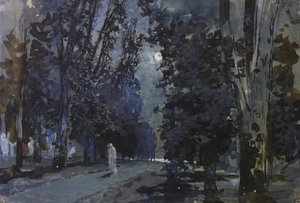 Stíny. Měsíční noc, 80. léta 19. století. od Isaak Ilyich Levitan