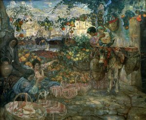Itálie, 1911 od Isaak Israilevich Brodsky