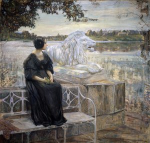 Portrét umělcovy ženy. Obraz Isaaka Izraileviče Brodského (Brodsky) (1884-1939), olej na plátně, 205 x 203,5 cm