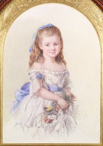 Portrét Winifred Mary Bombass, ve věku deseti, 1872 od Isabel Oakley Naftel