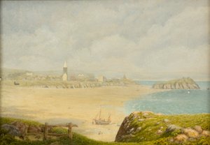 „Tenby, pláž“, 1870-1927 od Isambard Owen