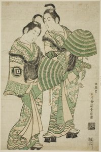 Tee Ac a rs Onoe Poslech Goro Place D Sanogawa Ichimatsu Place od Ishikawa Toyonobu