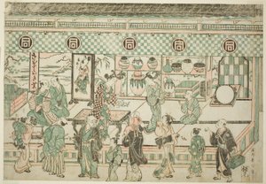 Obchod Sanogawa Ichimatsu od Ishikawa Toyonobu