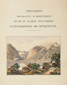 Hallstattské pohřebiště, sbírka ... (akvarel) od Isidor Engel