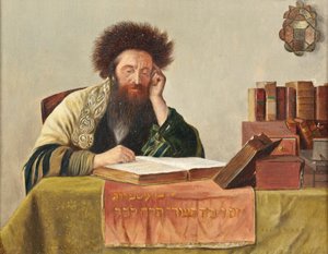 Rabín čte Talmud