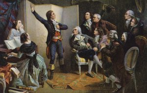 Claude Joseph Rouget de Lisle zpívá La Marseillaise