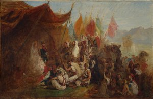 Náčrt pro přijetí císaře Napoleona III. a císařovny Eugénie..., 1860, ca. 1862-67. od Isidore Pils