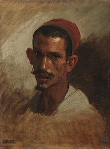 Studie pro hlavu mladého Araba, kolem 1860-62