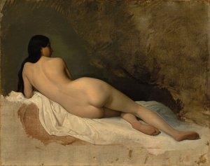 Studie ležícího aktu, c. 1841.