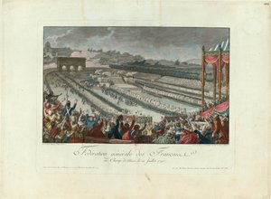 Festival federace na Champ de Mars dne 14. července 1790, 1790.