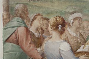 Detail z představení Ježíše v chrámu, 1623-34
