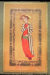Album 2160 Portrait of a Man, z Album de Pieces Calligraphiees et de Miniatures, 13.-15. od Islamic School
