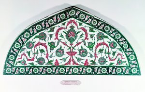 Kachlový překlad, z Istanbulu, Turecko (fajáns) od Islamic School