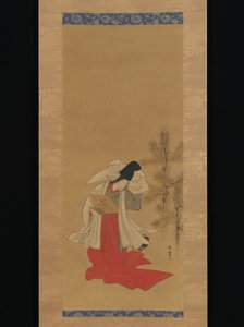 Kurtizána-tanečnice (Shirabyōshi) pro Nový rok od Isoda Koryusai