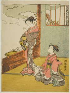 Yu Kinro (čínsky: Yu Qianlou), ze série „Módní japonské verze dvaceti čtyř vzorů filiální zbožnosti (Furyu Yamato nijushiko)““ od Isoda Koryusai