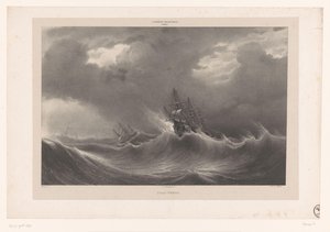 Lodě na rozbouřeném moři Gros Temps (název na objektu) Obrazy ze sbírky Palais Royal (název série) Galerie du Palais Royal (název série na objektu)