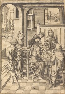 Kristus v Emauzích, c. 1480. od Israhel van Meckenem