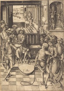 Kristus před Pilátem, c. 1480. od Israhel van Meckenem