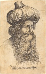 Hlava starého muže, c. 14801490. od Israhel van Meckenem