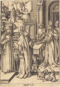 Joachimova oběť, c. 14901500. od Israhel van Meckenem