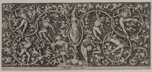 Ornament s tancem milenců. od Israhel van Meckenem
