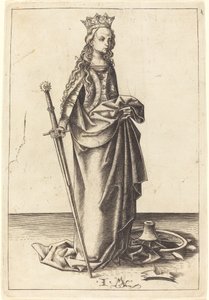 Svatá Kateřina, c. 14801490. od Israhel van Meckenem